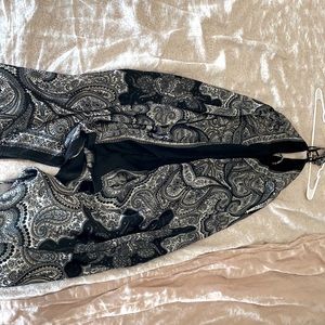 Bohemian black paisley cover up